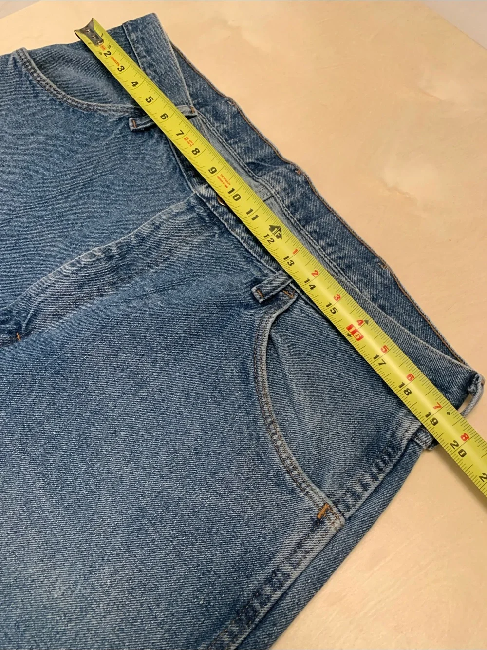 Rustler Men's Blue Denim Shorts, Size 38